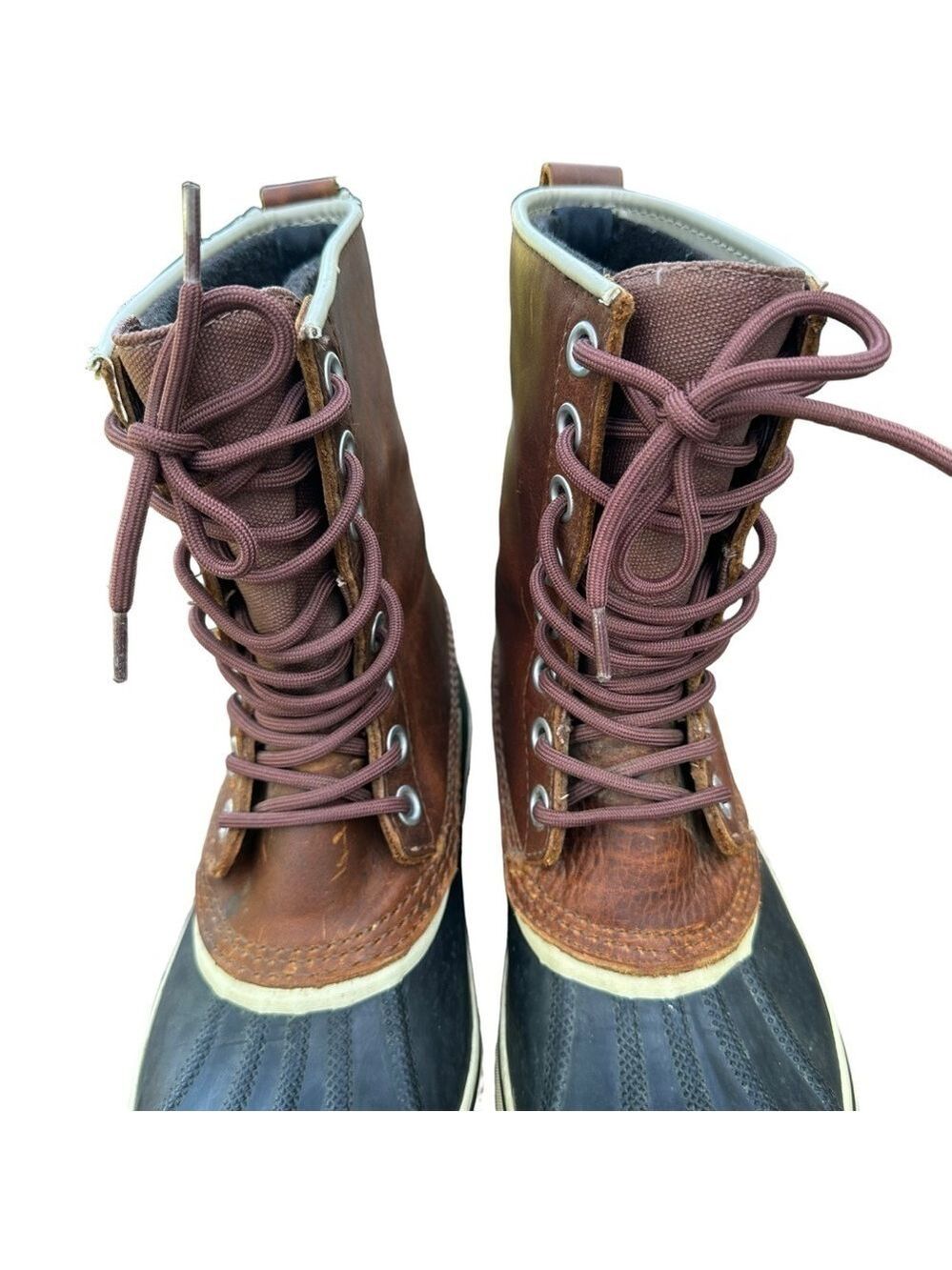 Sorel 1964 Premium Brown Leather Waterproof Duck Boots Women’s Size 8 - Picture 7 of 14